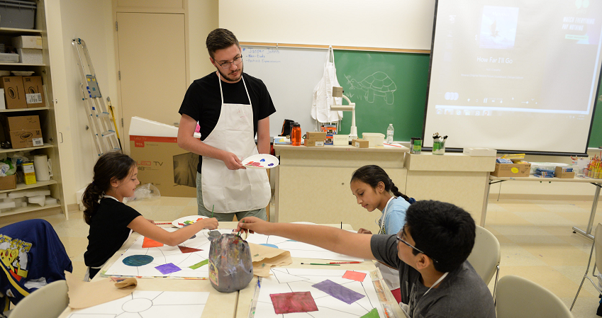 A picture of students in a classroom